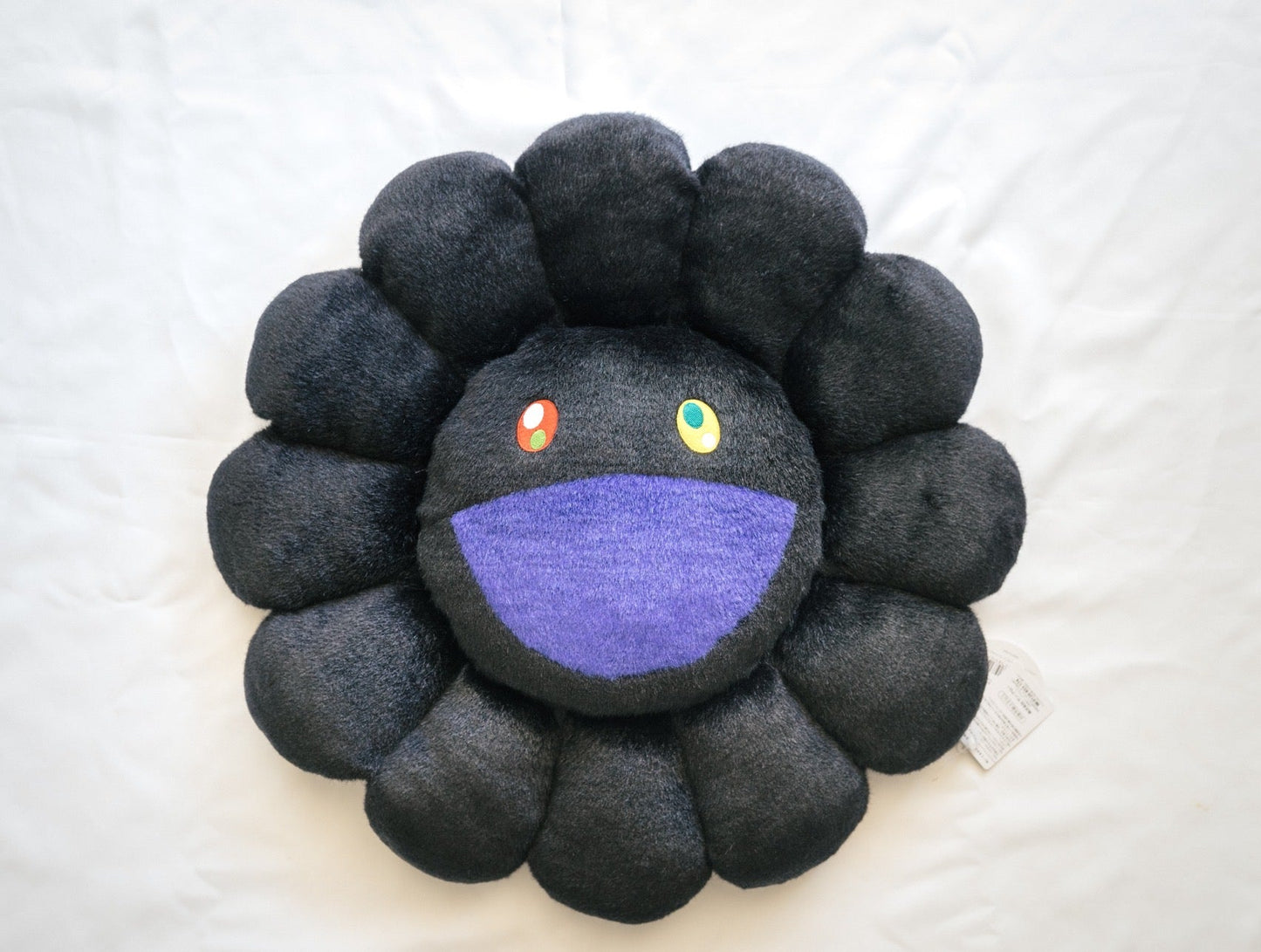 Takashi Murakami Sunflower Pillow, 60cm diameter Black