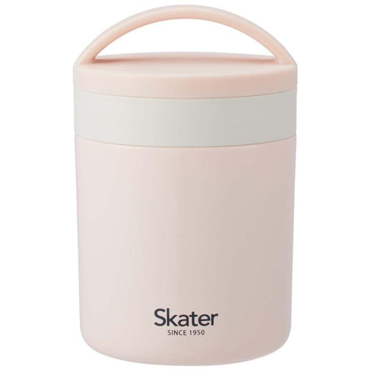 Japan Skater Pink Stainless Steel Insulated Cooler Lunch Box, Food Jar, Soup Tank, Ultra-light Antibacterial Approx. 300ml