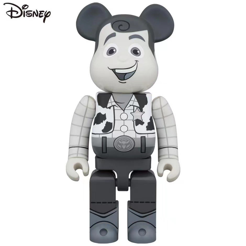 BE@RBRICK WOODY B&W Ver. 1000％ BEARBRICK