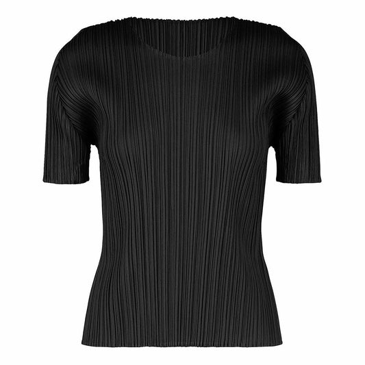 ISSEY MIYAKE Pleats Please Women's Tops Black PP55-JK103-15  Size 3