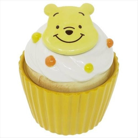 Tokyo Disney Storage Container Canister - Winnie The Pooh / Cupcake Yellow（11.4*9CM））With box