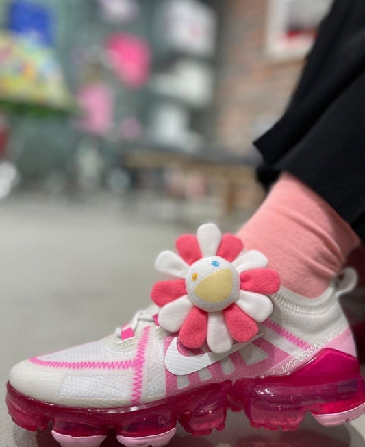 Takashi Murakami Sunflower Pin – Pink & White (Pin & Hanging Charm)