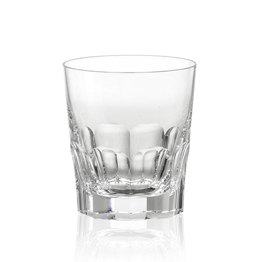 KAGAMI Edo Kiriko Wine Glass, Ripple Whiskey Glass,Crystal on the rocks T9852-1914