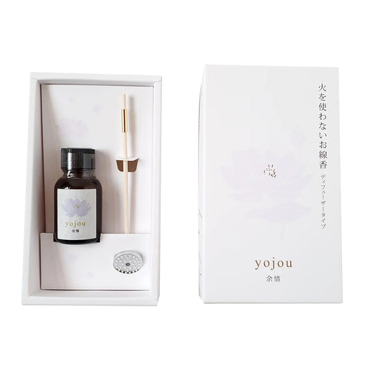 Japan Kosaido Yojo Yojouzanshin −Lotus- Flameless Essential Oil Thread Incense, with Incense Stand