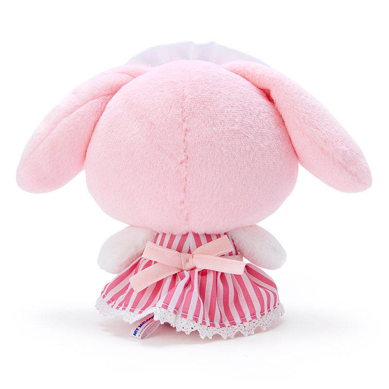 Japan Sanrio Tea Series,Cafe Maid Bow,My Melody Plush S Doll approx. H18cmxW24cmxD12cm