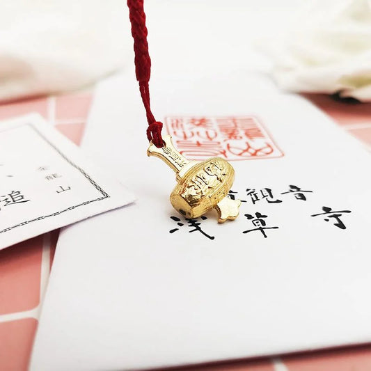 Tokyo Sensoji Temple Omamori【Lucky Hammer】Charm Amulet for Lucky Money
