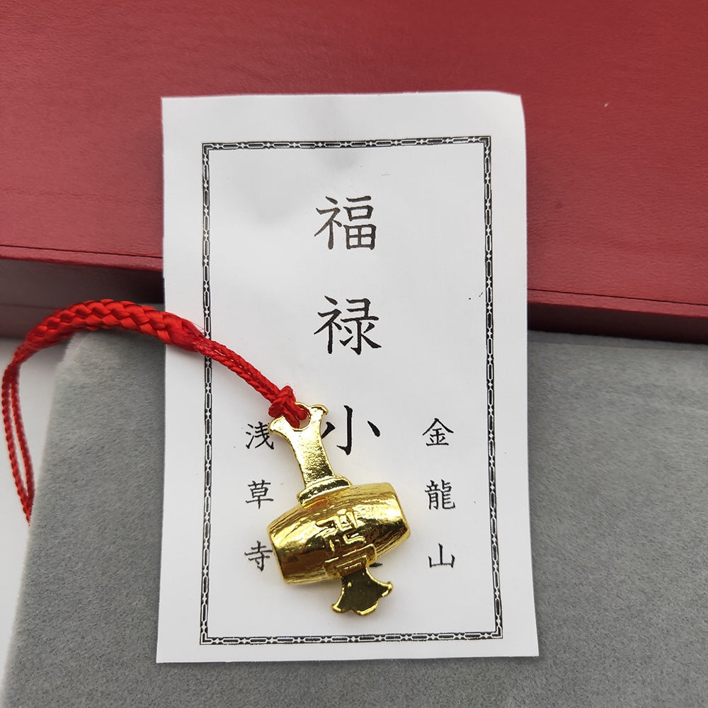 Tokyo Sensoji Temple Omamori【Lucky Hammer】Charm Amulet for Lucky Money